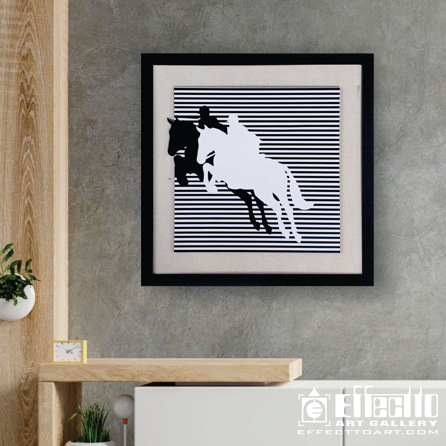 Animal - Horse rider illusion art work