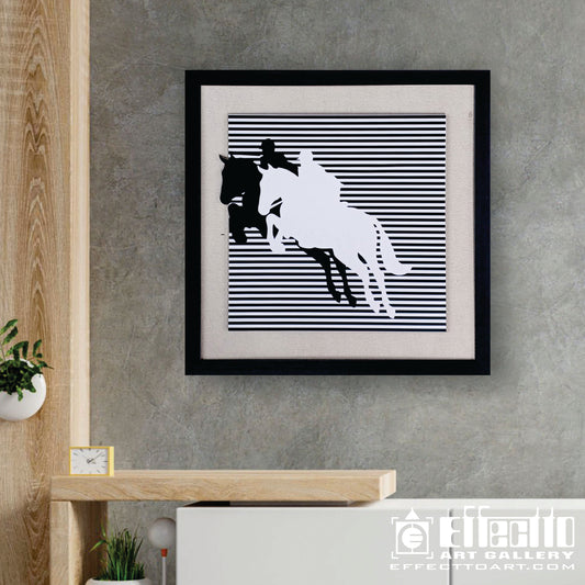 Animal - Horse rider illusion art work