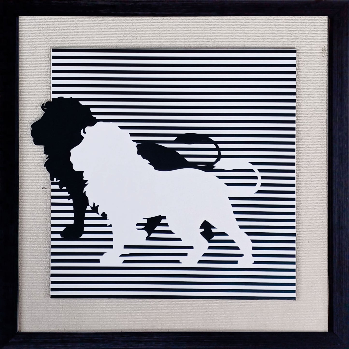 Animal - Lion illusion art work