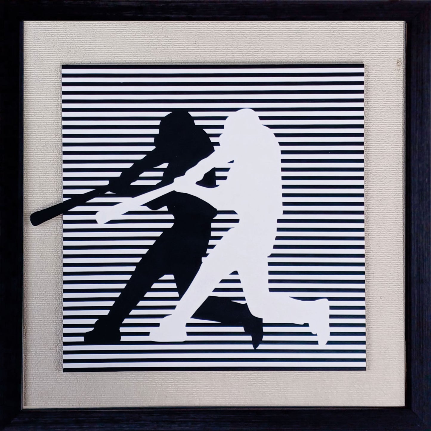 Sport - Cricket illusion line art